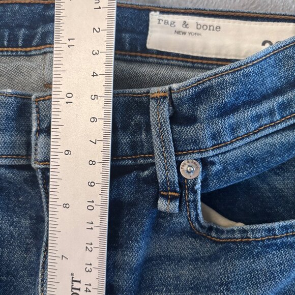Rag & Bone Women’s Jeans Size 26 Kick Flare Raw Hem Blue - Picture 12 of 16
